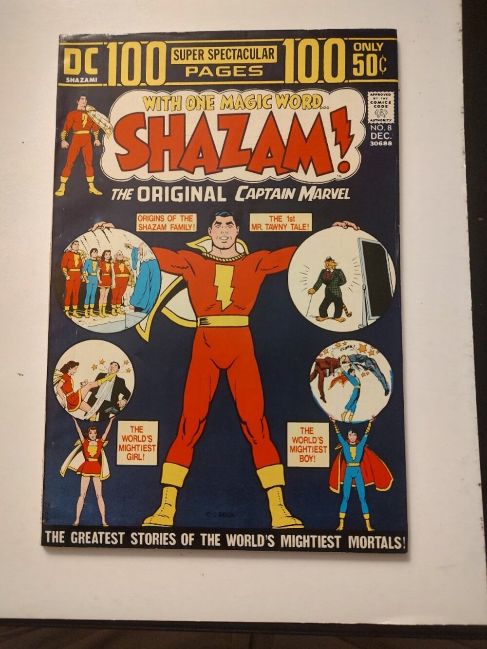 SHAZAM # 8 100 PAGE GIANT REPRINTS BLACK ADAM & MARY MARVEL 1ST APPEARANCE